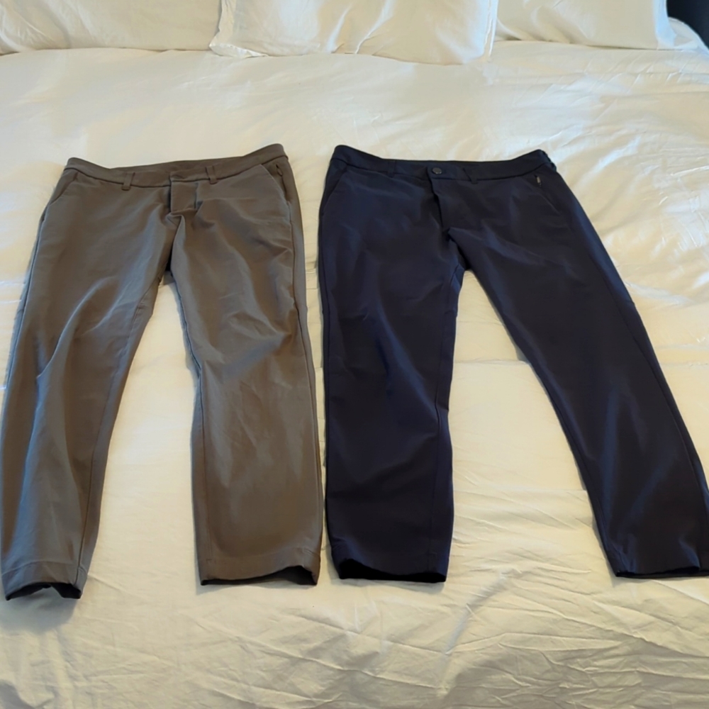Lululemon men's work trousers x2 size 31